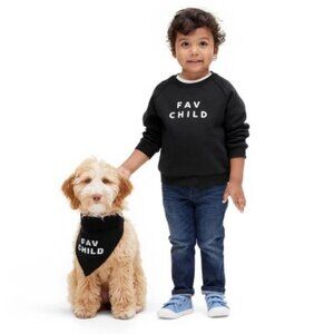NEW The Cuddle Collab Kids' "Fav Child" Sweatshirt - Black